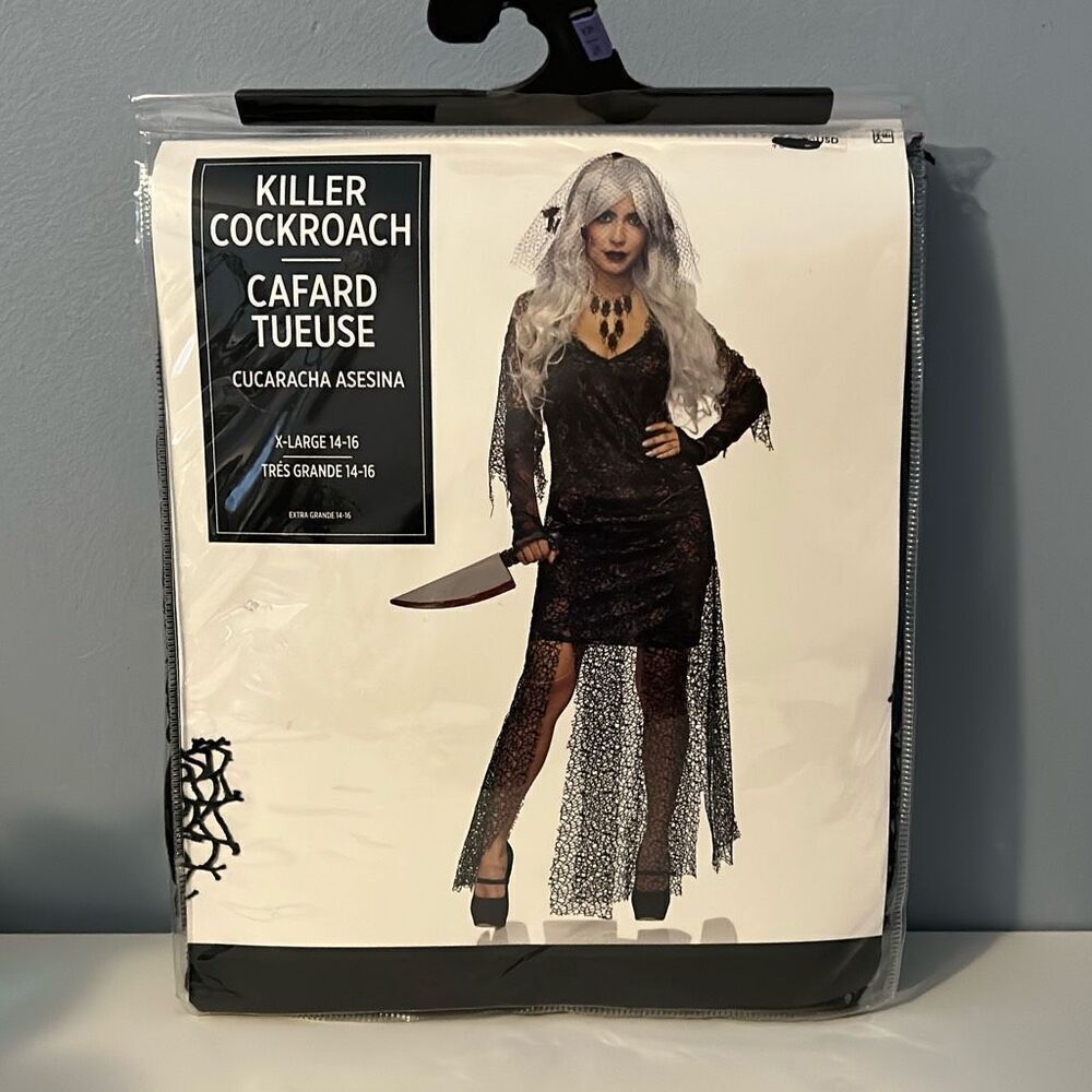 Killer Cockroach Halloween Costume XL 14 16